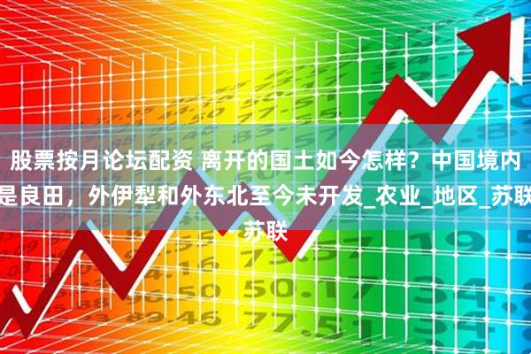 股票按月论坛配资 离开的国土如今怎样？中国境内是良田，外伊犁和外东北至今未开发_农业_地区_苏联